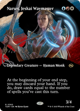 Narset, Jeskai Waymaster (Borderless) (TDM-365) - Tarkir: Dragonstorm Foil