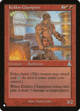 Keldon Champion (PLST-UDS-90) - The List
