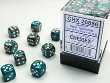 Chessex - 12mm d6 Dice Block (36 dice) - Various Colours
