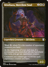 Minthara, Merciless Soul (CLB-543) - Commander Legends: Battle for Baldur's Gate Etched Foil