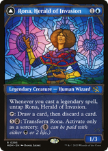 Rona, Herald of Invasion // Rona, Tolarian Obliterator (Showcase Planar Booster Fun) [March of the Machine]
