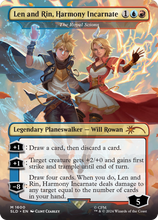 The Royal Scions (SLD-1600) - Secret Lair Drop / Len and Rin, Harmony Incarnate (Borderless)