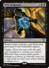 Writ of Return [Streets of New Capenna Commander]