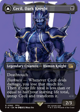 Cecil, Dark Knight // Cecil, Redeemed Paladin (Borderless) (FIN-380) - Universes Beyond: FINAL FANTASY
