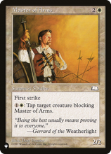 Master of Arms (PLST-WTH-20) - The List