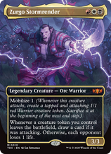 Zurgo Stormrender (Borderless) (TDC-010) - Commander: Tarkir: Dragonstorm
