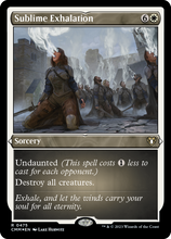 Sublime Exhalation (Foil Etched) [Commander Masters]
