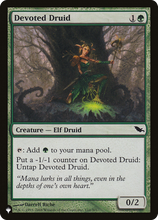Devoted Druid (PLST-SHM-110) - The List