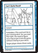 Can't Quite Recall (MB2-999-CQR) - Mystery Booster 2