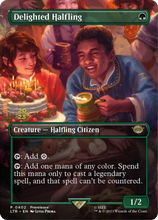 Delighted Halfling (402) [The Lord of the Rings: Tales of Middle-Earth Prerelease Promos]