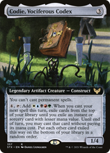 Codie, Vociferous Codex (Extended Art) [Strixhaven: School of Mages]