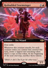 Redoubled Stormsinger (Extended Art) (TDC-077) - Commander: Tarkir: Dragonstorm