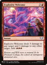 Explosive Welcome (PLST-STX-100) - The List