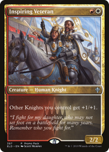 Inspiring Veteran (Promo Pack) [Throne of Eldraine Promos]