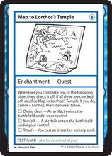 Map to Lorthos's Temple (MB2-999-MTLTT) - Mystery Booster 2