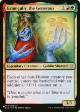 Grumgully, the Generous [The List]