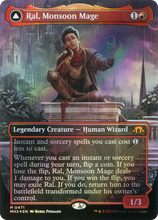 Ral, Monsoon Mage // Ral, Leyline Prodigy (Borderless) (Textured Foil) [Modern Horizons 3]