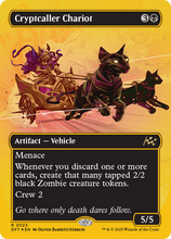 Cryptcaller Chariot (Borderless) (First-Place Foil) (DFT-523) - Aetherdrift Foil