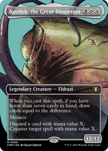 Kozilek, the Great Distortion (Borderless Profile) [Commander Masters]