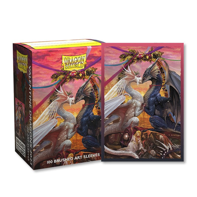 Dragon Shield - 100ct Standard Size - Brushed Art - Valentine Dragons 2023