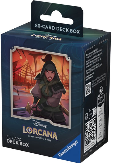 Disney Lorcana: Rise of the Floodborn - Deck Box 80ct - Mulan