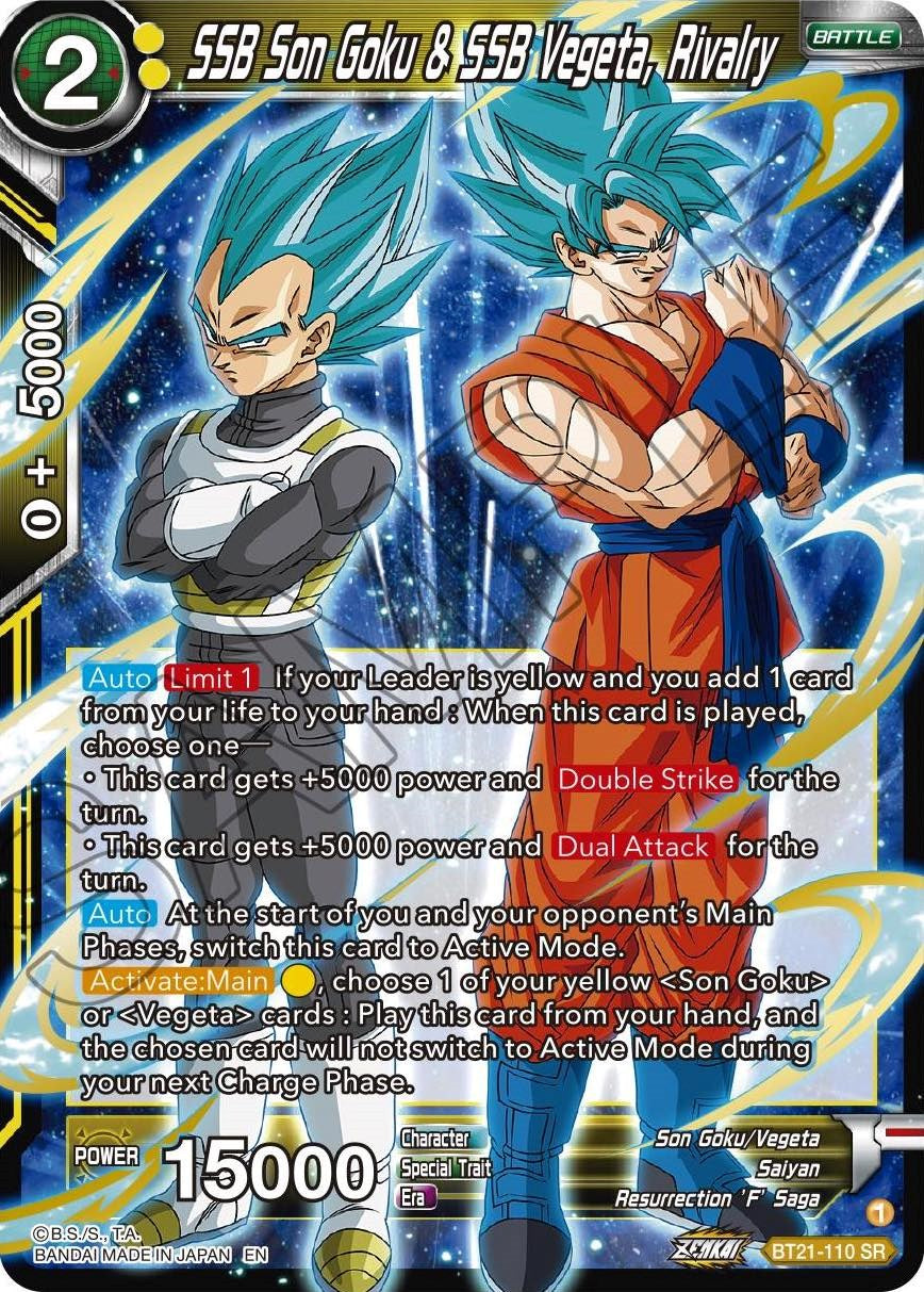 SSB Son Goku & SSB Vegeta, Rivalry (BT21-110) [Wild Resurgence]