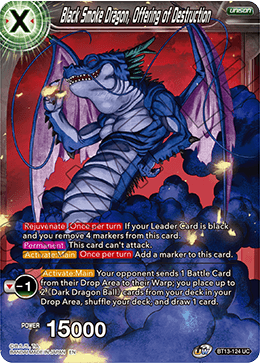 Black Smoke Dragon, Offering of Destruction (Uncommon) (BT13-124) [Supreme Rivalry]