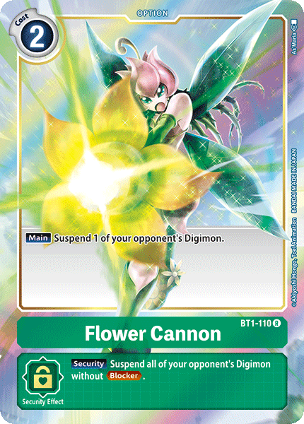 Flower Cannon [BT1-110] (Alternate Art) [Release Special Booster Ver.1.0]