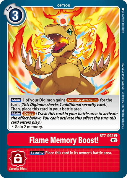 Flame Memory Boost! [BT7-092] [Next Adventure]