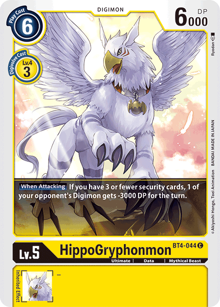 HippoGryphonmon [BT4-044] [Great Legend]