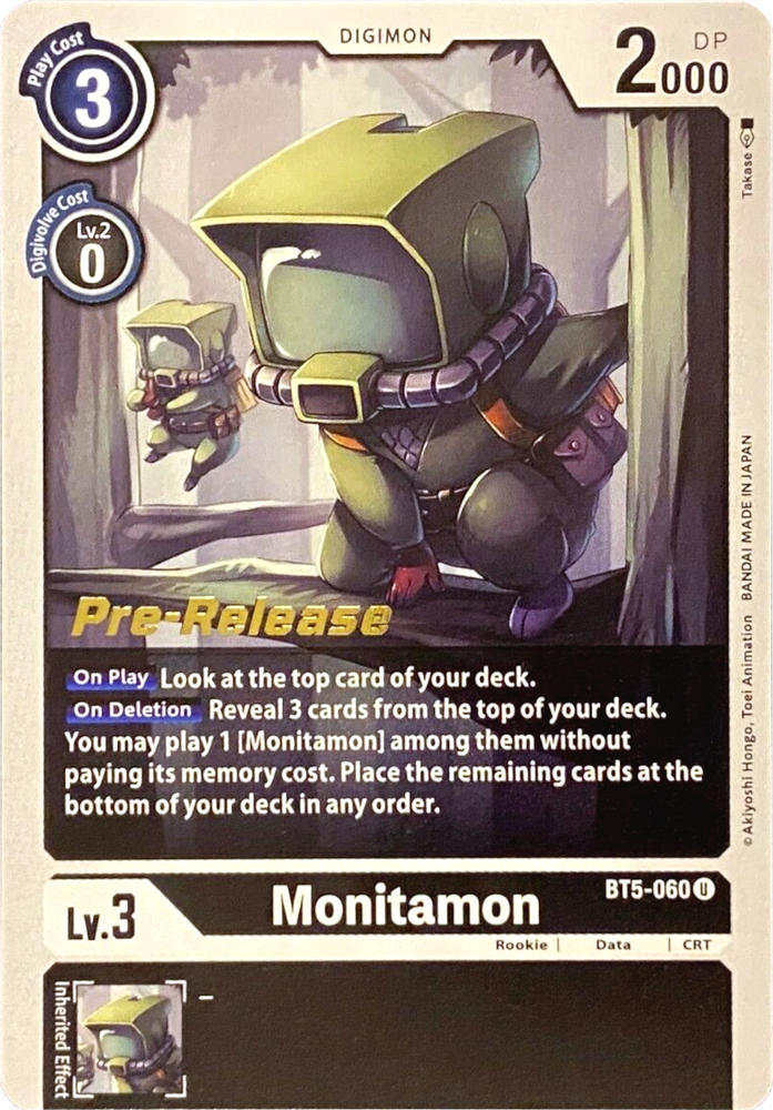 Monitamon [BT5-060] [Battle of Omni Pre-Release Promos]