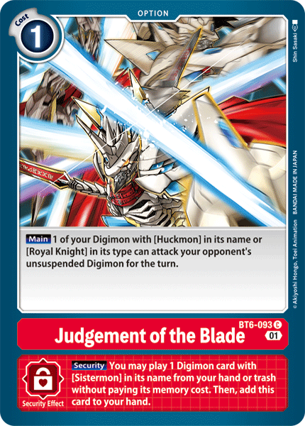 Judgement of the Blade [BT6-093] [Double Diamond]