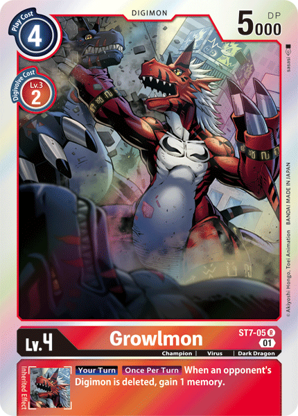 Growlmon [ST7-05] [Starter Deck: Gallantmon]