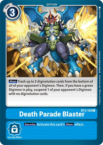 Death Parade Blaster [BT3-100] [Release Special Booster Ver.1.5]