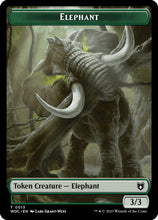 Elephant // Saproling Double-Sided Token [Wilds of Eldraine Commander Tokens]