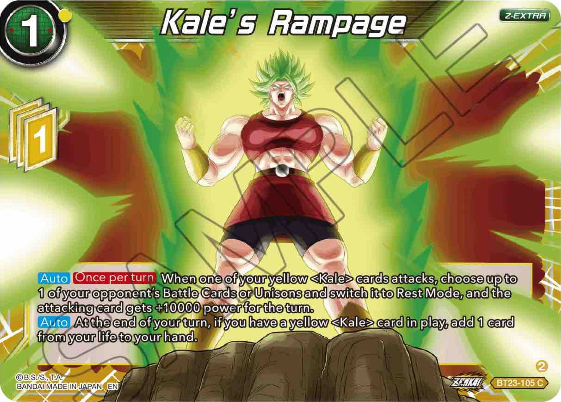 Kale's Rampage (BT23-105) [Perfect Combination]