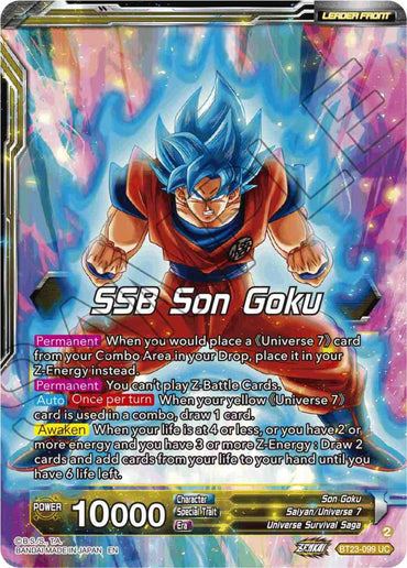 SSB Son Goku // Son Goku, Autonomous Awakening (BT23-099) [Perfect Combination]