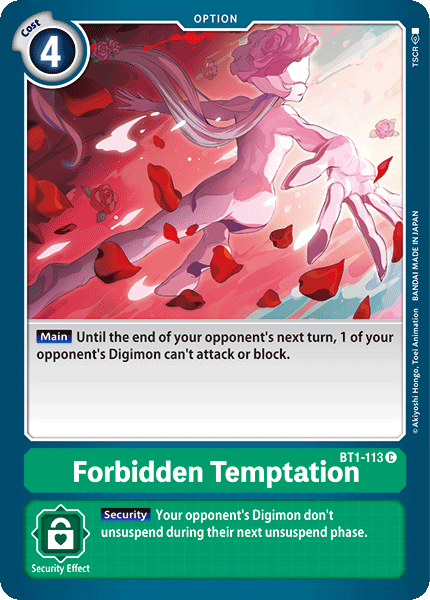 Forbidden Temptation [BT1-113] [Release Special Booster Ver.1.0]