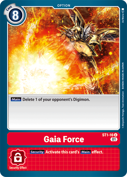 Gaia Force [ST1-16] (Alternative Art) [Starter Deck: Gallantmon]