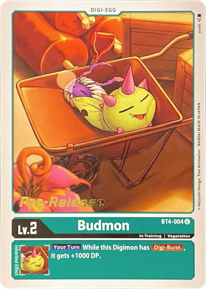Budmon [BT4-004] [Great Legend Pre-Release Promos]