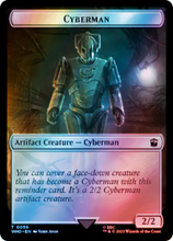 Human Rogue // Cyberman Double-Sided Token (Surge Foil) [Doctor Who Tokens]