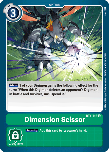 Dimension Scissor [BT1-112] [Release Special Booster Ver.1.0]