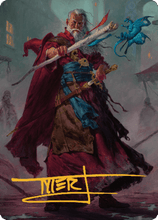 Elminster Art Card (64) (Gold-Stamped Signature) [Commander Legends: Battle for Baldur's Gate Art Series]
