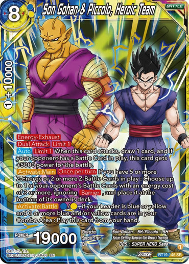 Son Gohan & Piccolo, Heroic Team (BT19-145) [Fighter's Ambition]