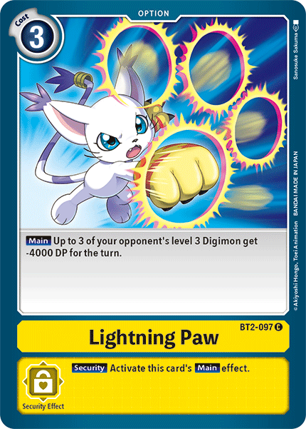 Lightning Paw [BT2-097] [Release Special Booster Ver.1.5]