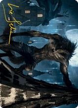 Stalking Predator Art Card (Gold-Stamped Signature) [Innistrad: Midnight Hunt Art Series]
