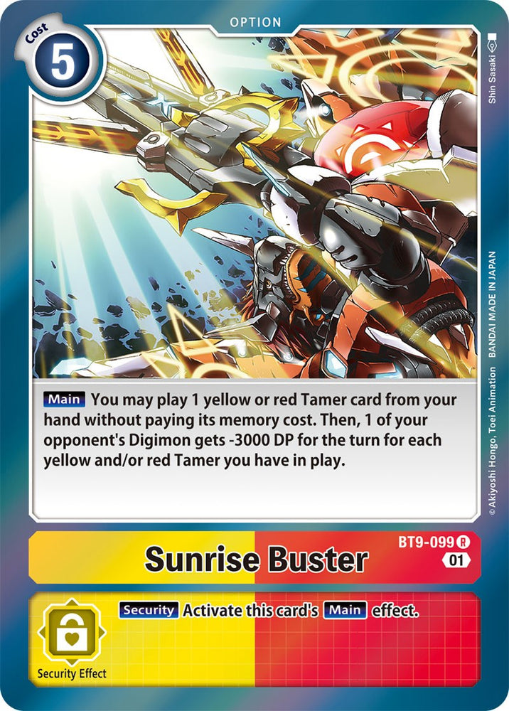 Sunrise Buster [BT9-099] [X Record]