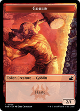 Goblin (0008) // Goblin (0009) Double-Sided Token [Ravnica Remastered Tokens]