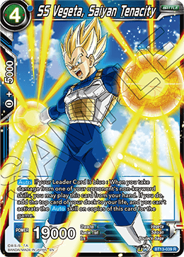 SS Vegeta, Saiyan Tenacity (Rare) (BT13-039) [Supreme Rivalry]