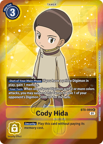 Cody Hida [BT8-089] (Alternative Art - Box Topper) [New Awakening]